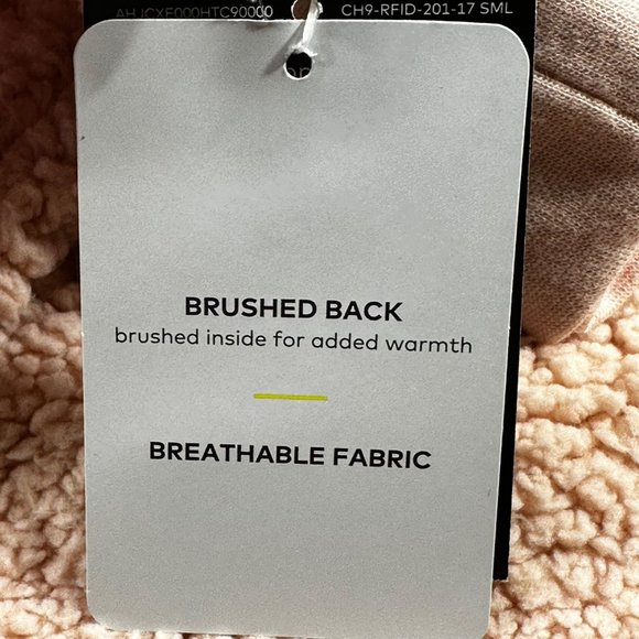 Champion C9 Women's Size Large Jacket Hooded Sherpa Full Zip Closure Pink New - Picture 5 of 16